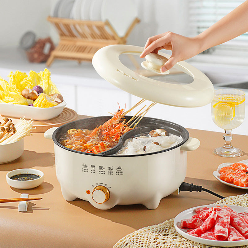 Multifunction Electric Hot Pot with Divider Lonborde