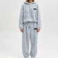 🍂Neu für Herbst & Winter – 50% Rabatt für kurze Zeit!🎁Thermo-Fleece-Pyjama-Set, warme Hauskleidung, 2-teilig, auch draußen tragbar
