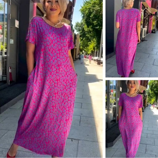 👗Was soll ich morgen anziehen?👗【M-3XL】2024 Modisches Print-Kleid in Übergröße