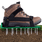 Rasenlüfterschuhe, Gartenrasenlüfter, Spikesandalen mit 26 Spikes und verstellbaren Riemen, Rasenvertikutierer zur effektiven Belüftung des Rasenbodens