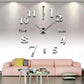 DIY moderne, stanzfreie Wanduhr