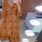 🔥 Was soll ich morgen anziehen? 🔥 Damen Baumwoll Wrap Kleid mit Leopardenmuster