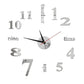 DIY moderne, stanzfreie Wanduhr
