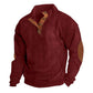 ⏳ Zeitlich begrenztes Angebot: 50% Rabatt! 💥 Herren Cord-Sweatshirt mit Stehkragen