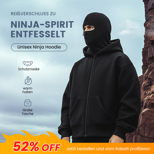 👁️‍🗨️Kapuzenpulli mit Kapuze und integriertem Reißverschluss für Herren, sportliches Sweatshirt