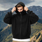 👁️‍🗨️Kapuzenpulli mit Kapuze und integriertem Reißverschluss für Herren, sportliches Sweatshirt