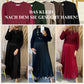 🍂50 % Rabatt-Aktion🍂Stilvolles und elegantes Kleid mit Rundhalsausschnitt und Falten für Damen