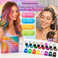 🔥 Nur für kurze Zeit!🎨 12 Farben, 1 Applikator – Temporäre Haarkreide für sofortigen Farbwechsel – ohne Bleichen, ohne Schäden, einfach auswaschen ✨