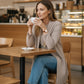 Elegantes 3-teiliges Set: Langer Cardigan, Oberteil und Hose