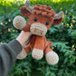 Weihnachtsangebot: 50 % Rabatt!!🎄🔥Häkelmuster für Hochlandkuh-Amigurumi🐮 – DIY-Kit und fertiges Plüschtier