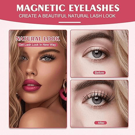 Magnetische Wimpern mit Applikator