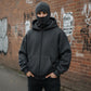 👁️‍🗨️Kapuzenpulli mit Kapuze und integriertem Reißverschluss für Herren, sportliches Sweatshirt