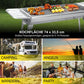 Outdoor Grillset – Klappbarer Edelstahl-Kohlegrill für Camping, Garten und BBQ🔥🍖