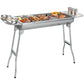 Outdoor Grillset – Klappbarer Edelstahl-Kohlegrill für Camping, Garten und BBQ🔥🍖