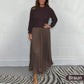 🍂50 % Rabatt-Aktion🍂Stilvolles und elegantes Kleid mit Rundhalsausschnitt und Falten für Damen