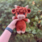 Weihnachtsangebot: 50 % Rabatt!!🎄🔥Häkelmuster für Hochlandkuh-Amigurumi🐮 – DIY-Kit und fertiges Plüschtier