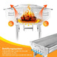 Outdoor Grillset – Klappbarer Edelstahl-Kohlegrill für Camping, Garten und BBQ🔥🍖