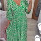 🔥Was soll ich morgen anziehen?🔥Lässiges V-Ausschnitt Blumenkleid