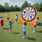 Aufblasbare Fußball-Dartscheibe, riesige Fußball-Dartscheibe, kommt mit 2 Fußbällen und Luftpumpe, lässt sich in 3 Minuten installieren, ideal für große Gartenspiele.