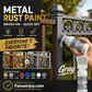 ✨🔥🖌️Lackierte Oberflächen mit einem einzigen Sprühstoß auffrischen!✨🏠Wasserbasierter Metallic-Silberlack mit integriertem Pinsel💥👍