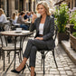 Damen Business-Anzug – Blazer mit Kragen & Hose, Bügelfrei & Klassischer Look