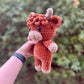 Weihnachtsangebot: 50 % Rabatt!!🎄🔥Häkelmuster für Hochlandkuh-Amigurumi🐮 – DIY-Kit und fertiges Plüschtier