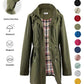 🔥Letzter Tag: 50% Rabatt!⏰🌧️🧥Wasserdichte lange Trenchcoats mit Kapuze für Damen👍