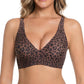 Leopard‑BH für Damen, bügelfrei｜3D‑Stützung, Memory‑Schaum, formend S‑5XL