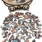 🎁Morandi-farbenes Katzenförmiges Holzpuzzle mit 135 Teilen