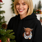 🐮 50 % RABATT⚡Kostenloser Versand | Kuschelig durch kalte Tage – Damen Hoodie mit Highland-Kuh-Motiv & Fleecefutter
