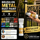 ✨🔥🖌️Lackierte Oberflächen mit einem einzigen Sprühstoß auffrischen!✨🏠Wasserbasierter Metallic-Silberlack mit integriertem Pinsel💥👍