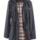 🔥Letzter Tag: 50% Rabatt!⏰🌧️🧥Wasserdichte lange Trenchcoats mit Kapuze für Damen👍