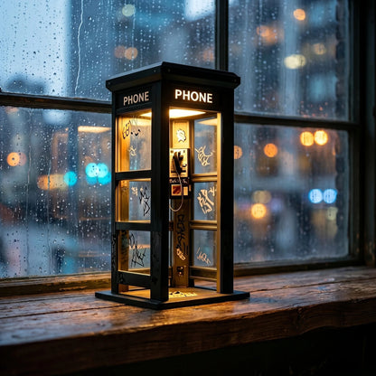 📢📢50 % Rabatt!! ⏰✨Ambientelampe im Vintage-Stil einer Telefonzelle