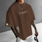 Herren Urban Style Loose Fit T-Shirt – Premium Baumwollmix, Lässiger Oversize-Schnitt & Grafikdruck