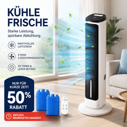 Tragbarer USB-Turmventilator mit 3 Geschwindigkeitsstufen