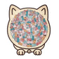 🎁Morandi-farbenes Katzenförmiges Holzpuzzle mit 135 Teilen