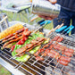 Outdoor Grillset – Klappbarer Edelstahl-Kohlegrill für Camping, Garten und BBQ🔥🍖