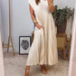 💞Was soll ich morgen anziehen?💞Ärmelloses, schlichtes, plissiertes, elegantes Kleid