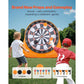 Aufblasbare Fußball-Dartscheibe, riesige Fußball-Dartscheibe, kommt mit 2 Fußbällen und Luftpumpe, lässt sich in 3 Minuten installieren, ideal für große Gartenspiele.