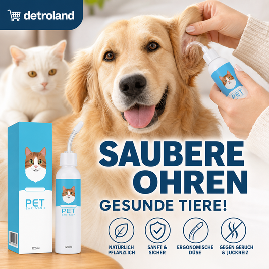 Ohrenreiniger gegen Juckreiz für Hunde und Katzen