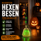 Elektrische Hexenbesen-Dekoration zu Halloween