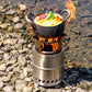 Multifunktionaler Camping-Holzofen aus Edelstahl