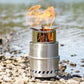 Multifunktionaler Camping-Holzofen aus Edelstahl
