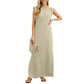 👗Was soll ich morgen tragen?🔥Knitterfreies Freizeitkleid für Damen mit geteiltem Saum