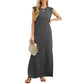 👗Was soll ich morgen tragen?🔥Knitterfreies Freizeitkleid für Damen mit geteiltem Saum