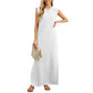 👗Was soll ich morgen tragen?🔥Knitterfreies Freizeitkleid für Damen mit geteiltem Saum