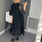 🔥Was soll ich morgen anziehen?🔥Ausgestelltes Kleid in Übergröße mit Punktedekor