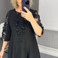 🔥Was soll ich morgen anziehen?🔥Ausgestelltes Kleid in Übergröße mit Punktedekor