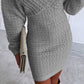 💕Was soll ich morgen anziehen?💕Women's V-Neck Long Sleeves Knitted Dress