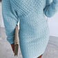 💕Was soll ich morgen anziehen?💕Women's V-Neck Long Sleeves Knitted Dress